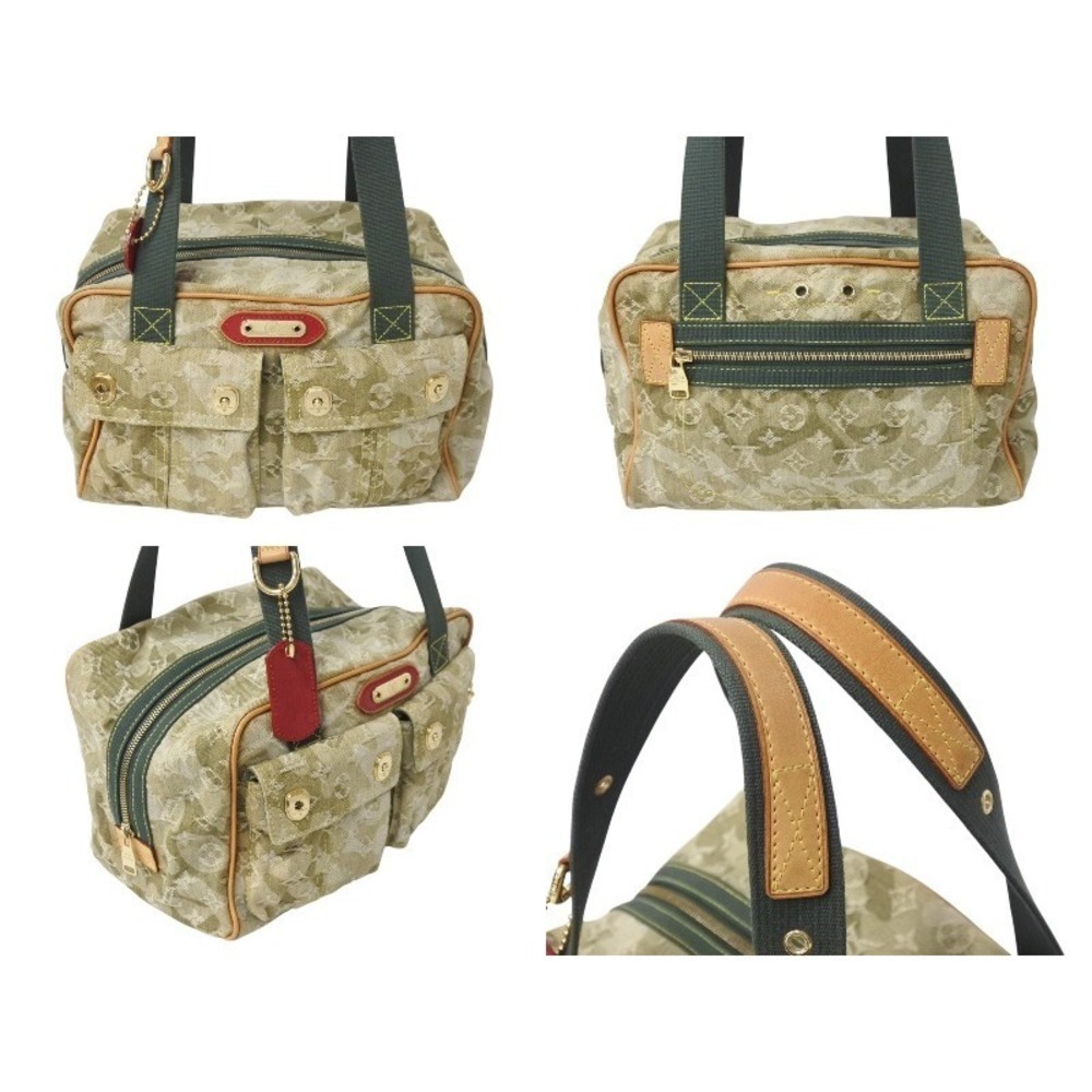 Louis Vuitton Murakami Jasmine Winter Takashi Green Autumn Khaki Handbag Denim